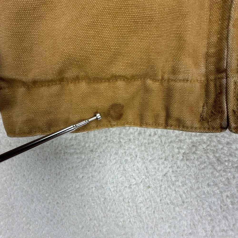 Carhartt‎ Detroit Jacket Quilt Lined Youth Medium Y20 BRN Brown Red Lining